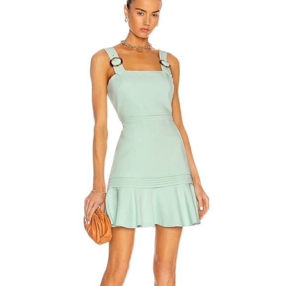 Jonathan Simkhai Clara Crepe Mini Dress | Size 12 - Picture 1 of 11